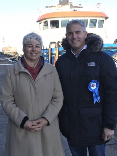 Lia with Brexit Secretary Steve Barclay